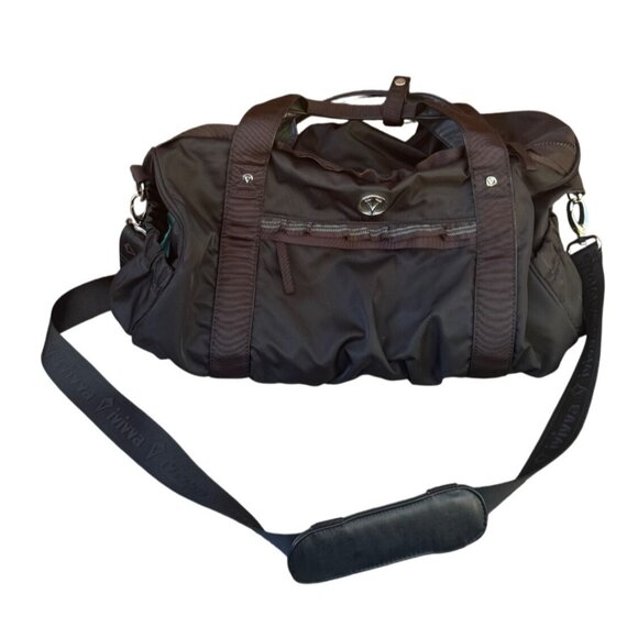 Ivivva  Nylon Duffel Bag With Adjustable Shoulder Strap & Multiple Pockets - Picture 3 of 8